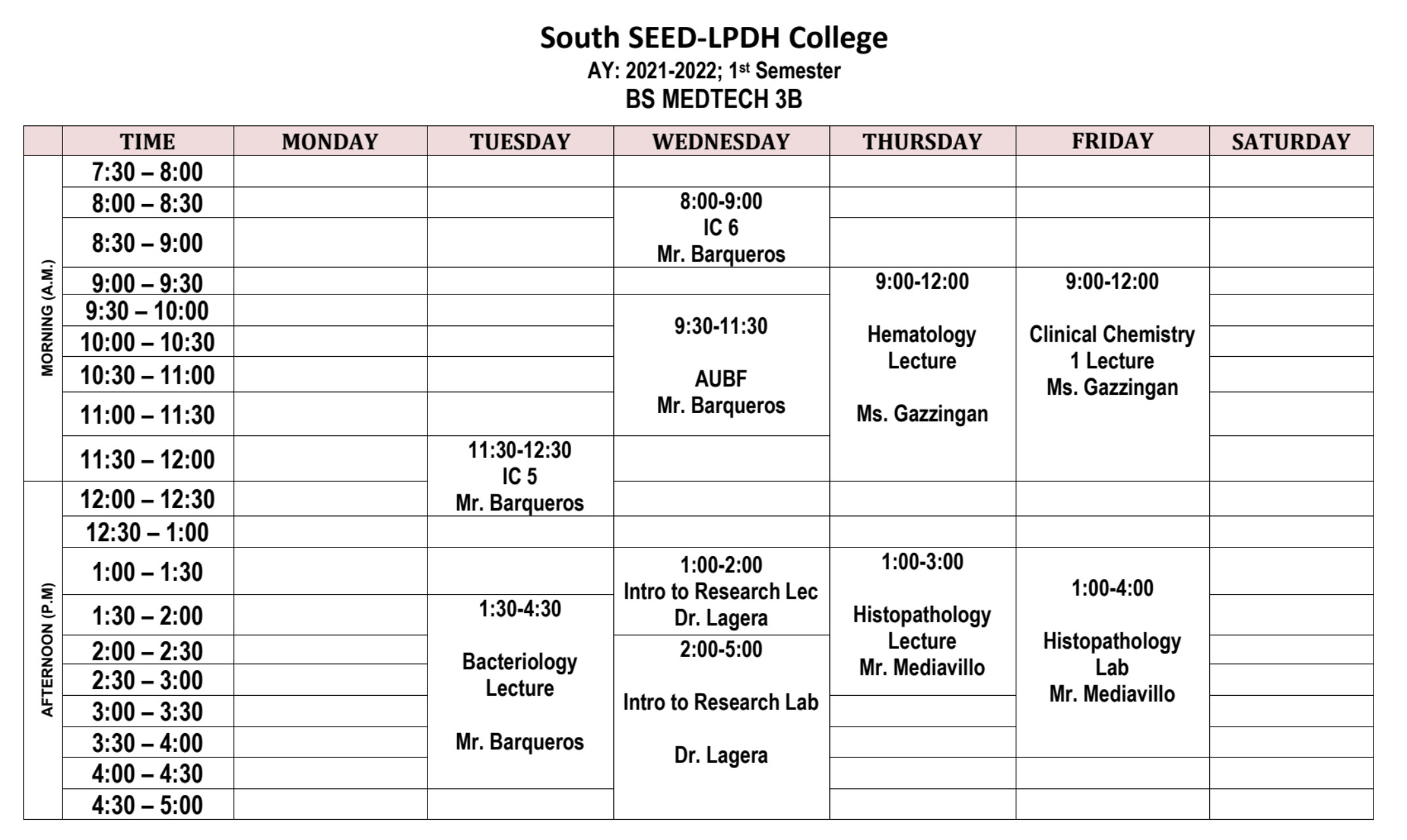 BS Medtech 3B – South SEED LPDH College