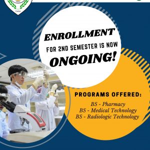 Enrollment for Second Semester is Now Ongoing!