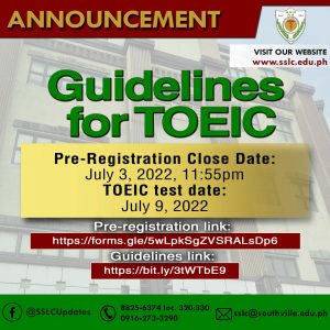 Guidelines for TOEIC