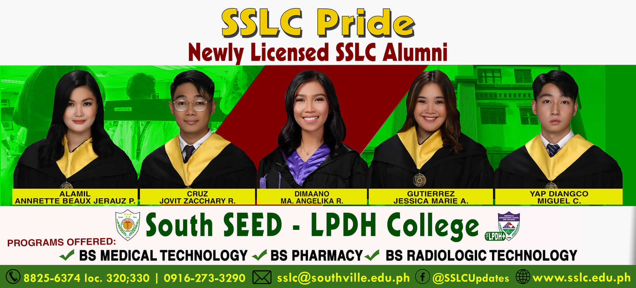 Newly Licensed SSLC Alumni