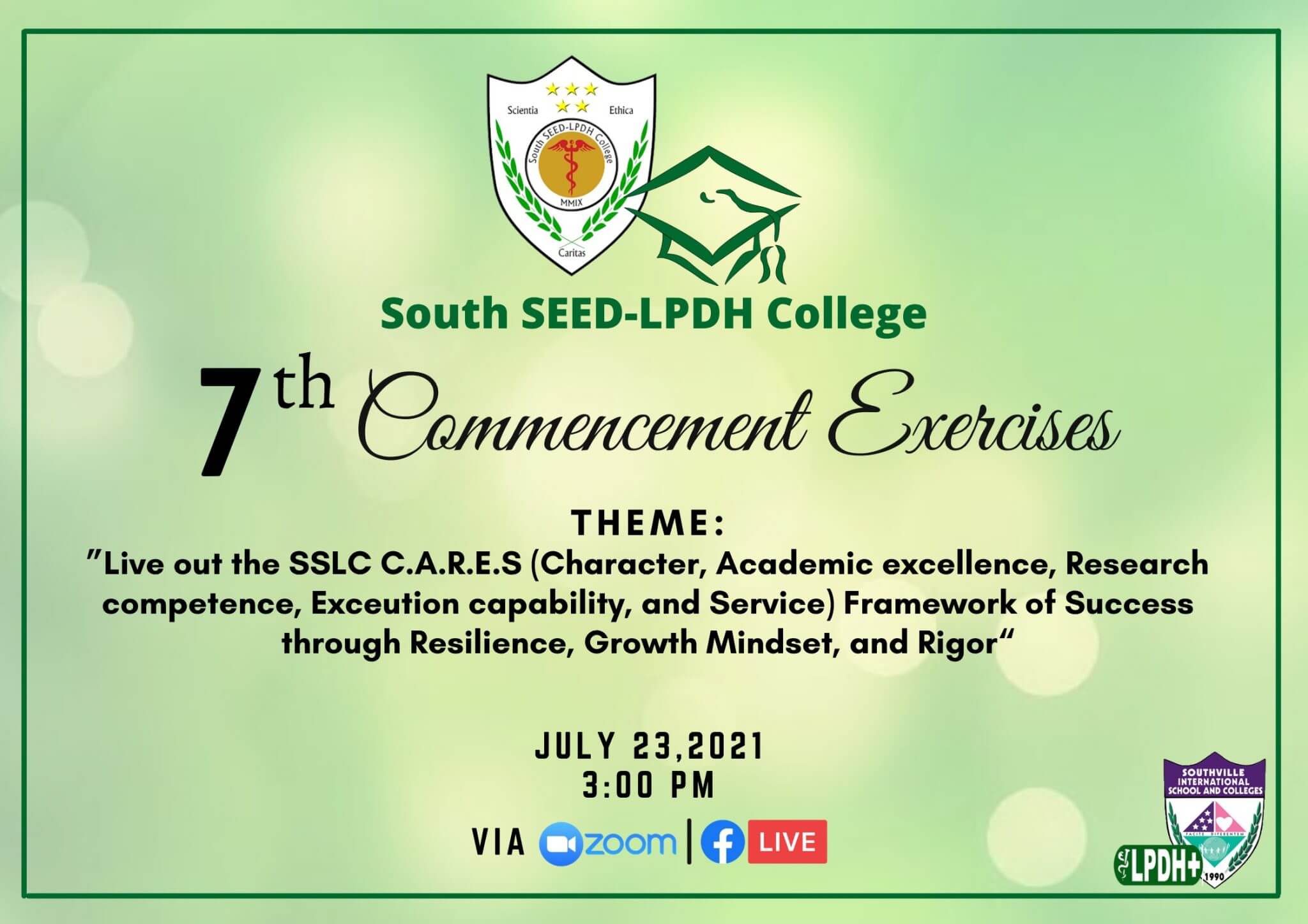 SSLC holds 2021 7th Commencement Exercises