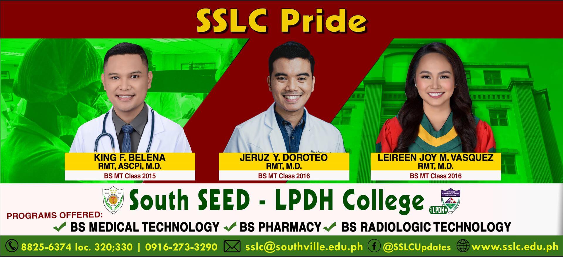 SSLC Congratulates Alumni Doctors from BS Medical Technology Program